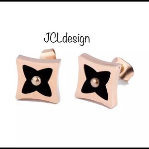 Luxury Four Leaf Clover Rose gold Sassy Earrings
